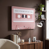 Pause If You Must landscape canvas on a plain painted wall