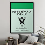 Pennsylvania Avenue canvas wall art