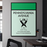 Pennsylvania Avenue canvas wall art