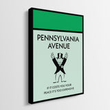 Pennsylvania Avenue canvas wall art