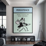 Persistence canvas wall art