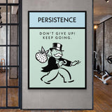 Persistence canvas wall art