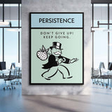 Persistence canvas wall art