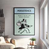 Persistence canvas wall art