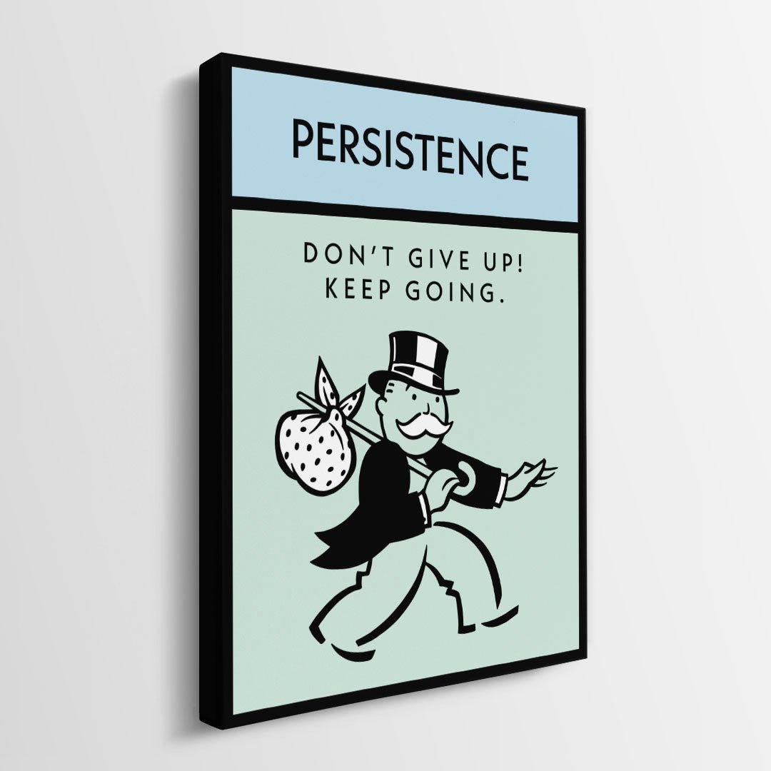 Persistence canvas wall art