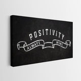 Positivity Always Wins canvas wall art