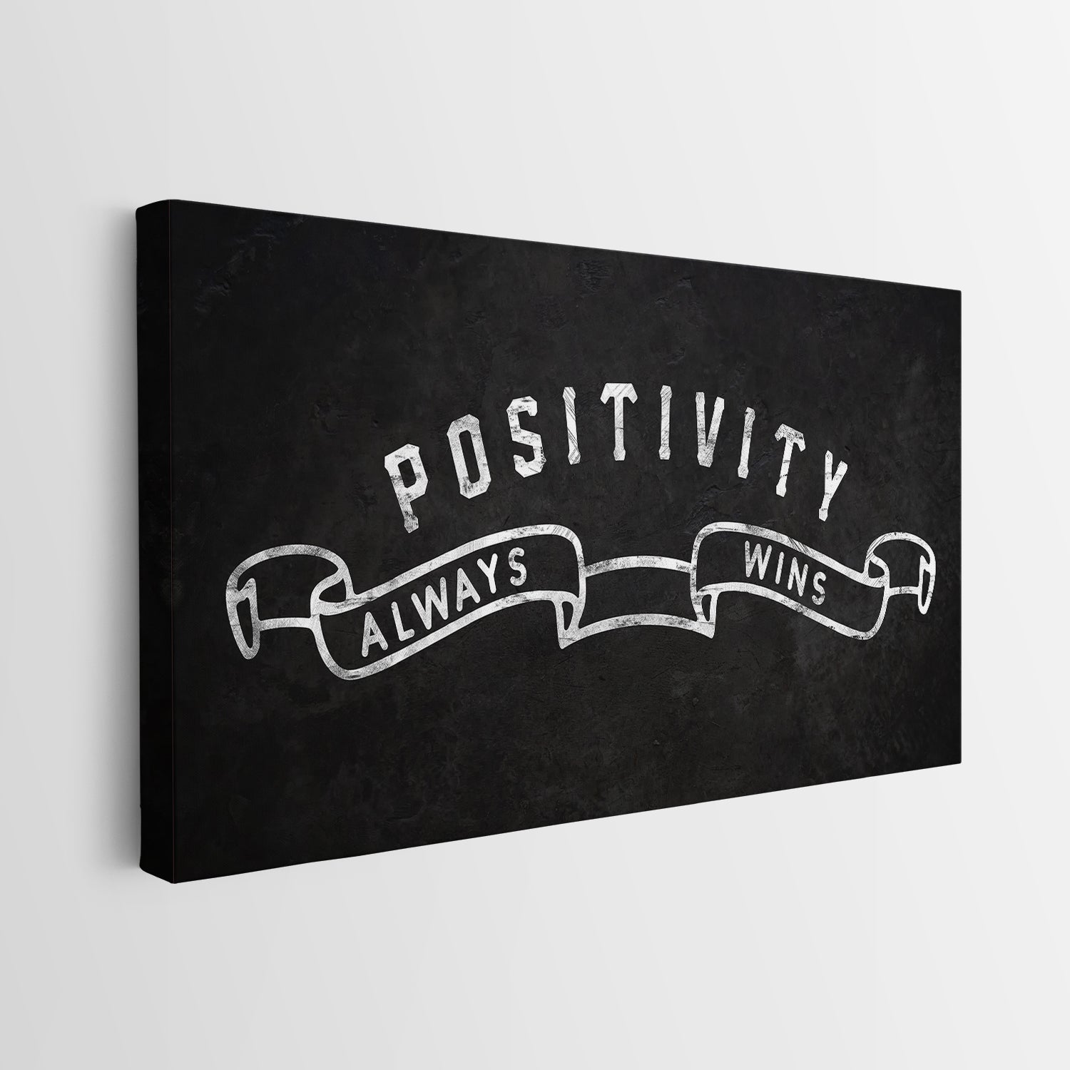 Positivity Always Wins canvas wall art