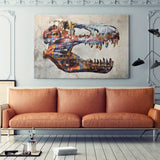 Prehistoric Vandal canvas wall art