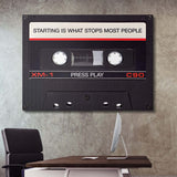 Press Play canvas wall art