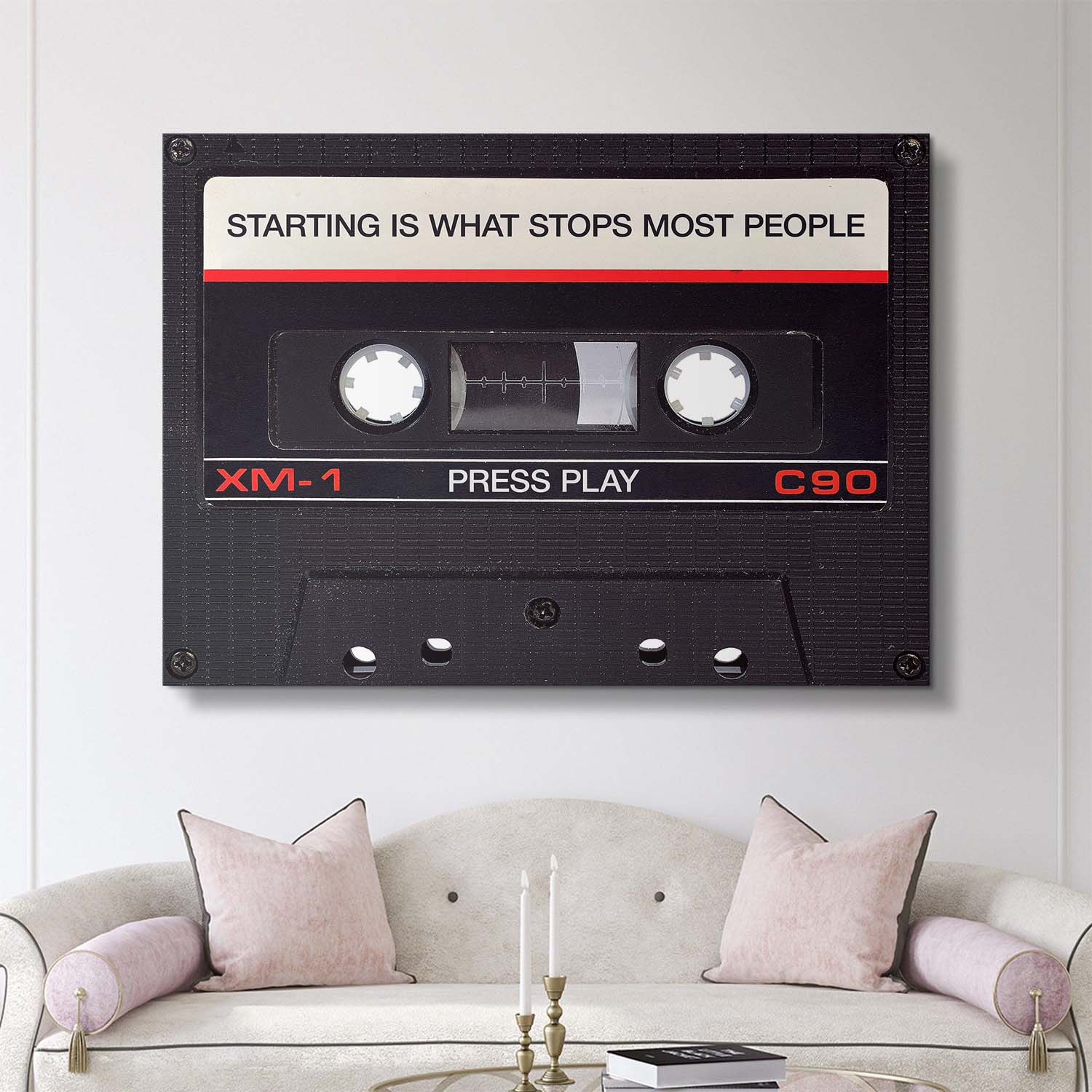 Press Play canvas art