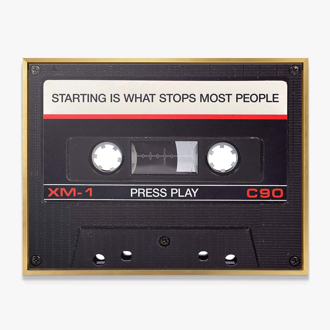 Press Play canvas wall art