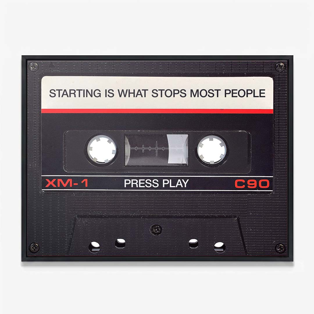 Press Play canvas wall art