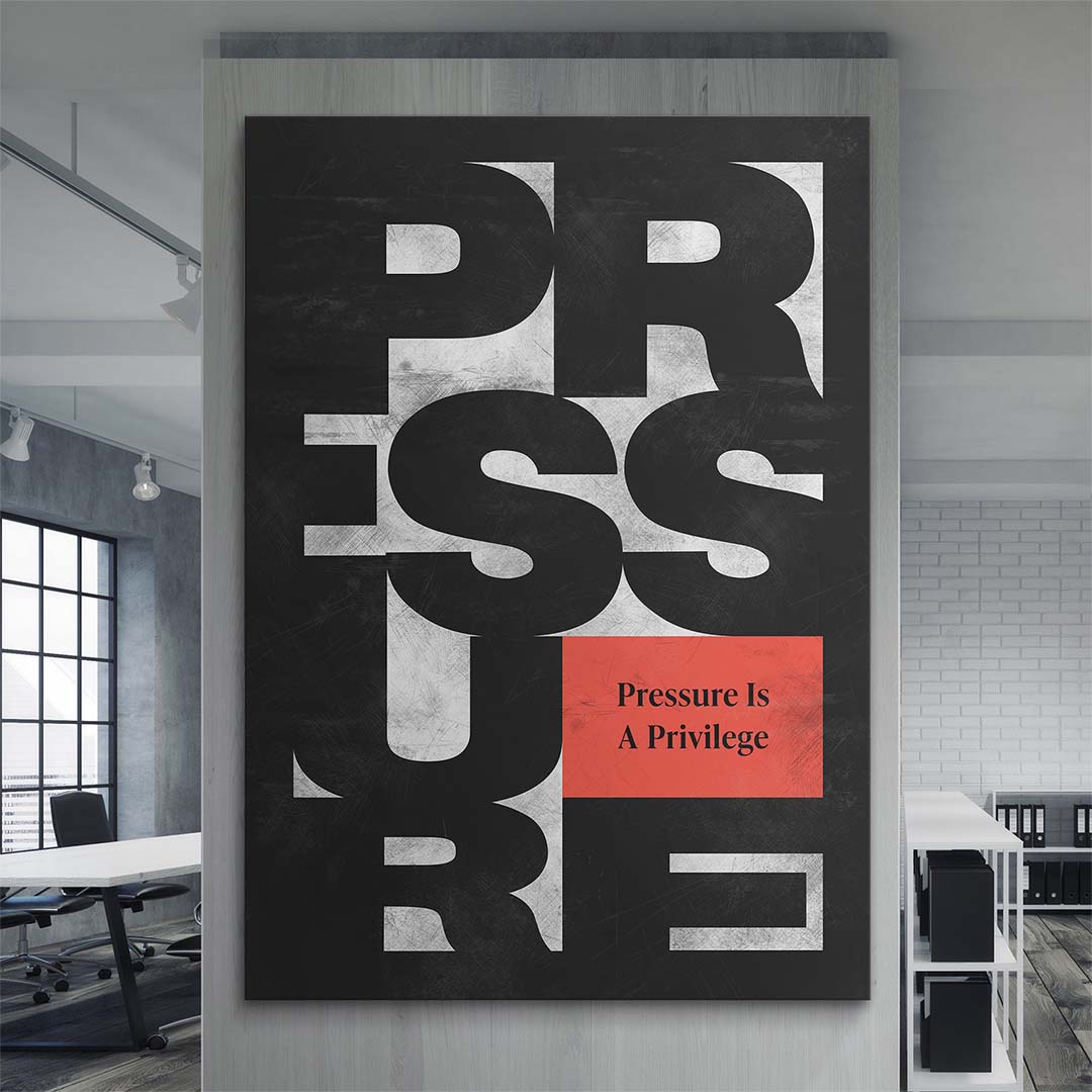 Pressure Is A Privilege canvas art