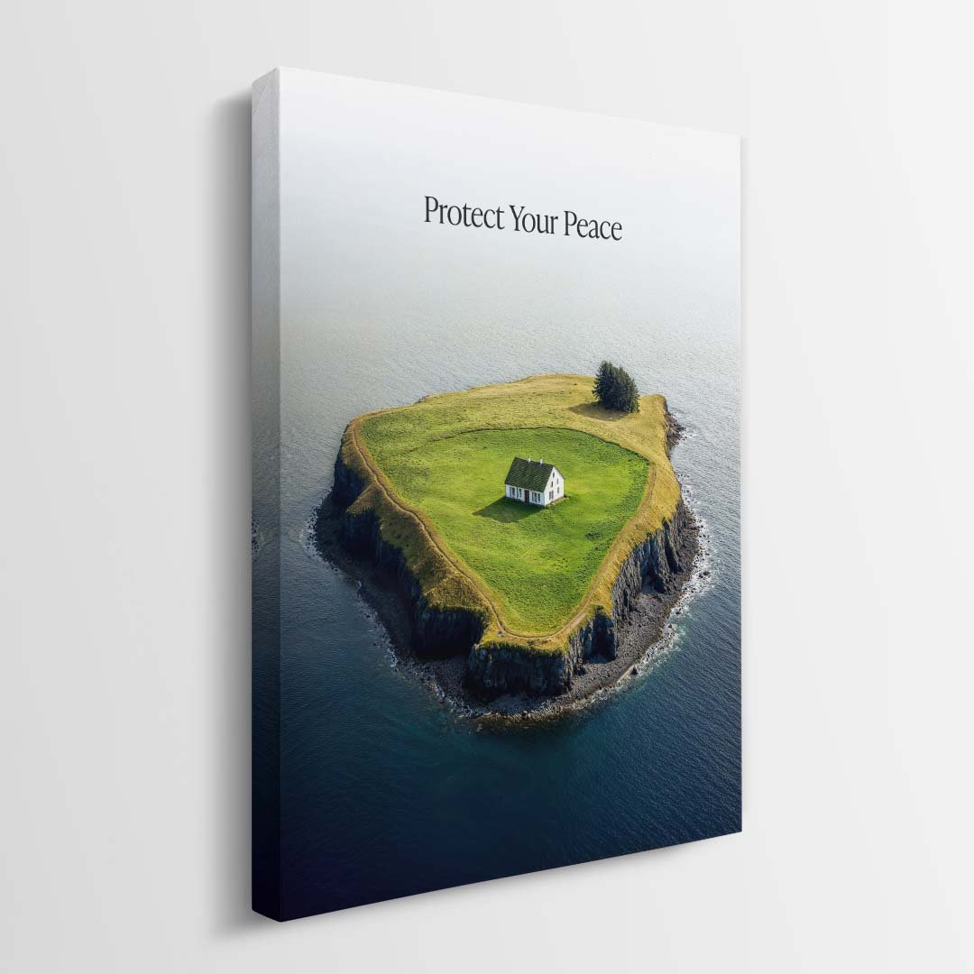 Protect Your Peace canvas wall art