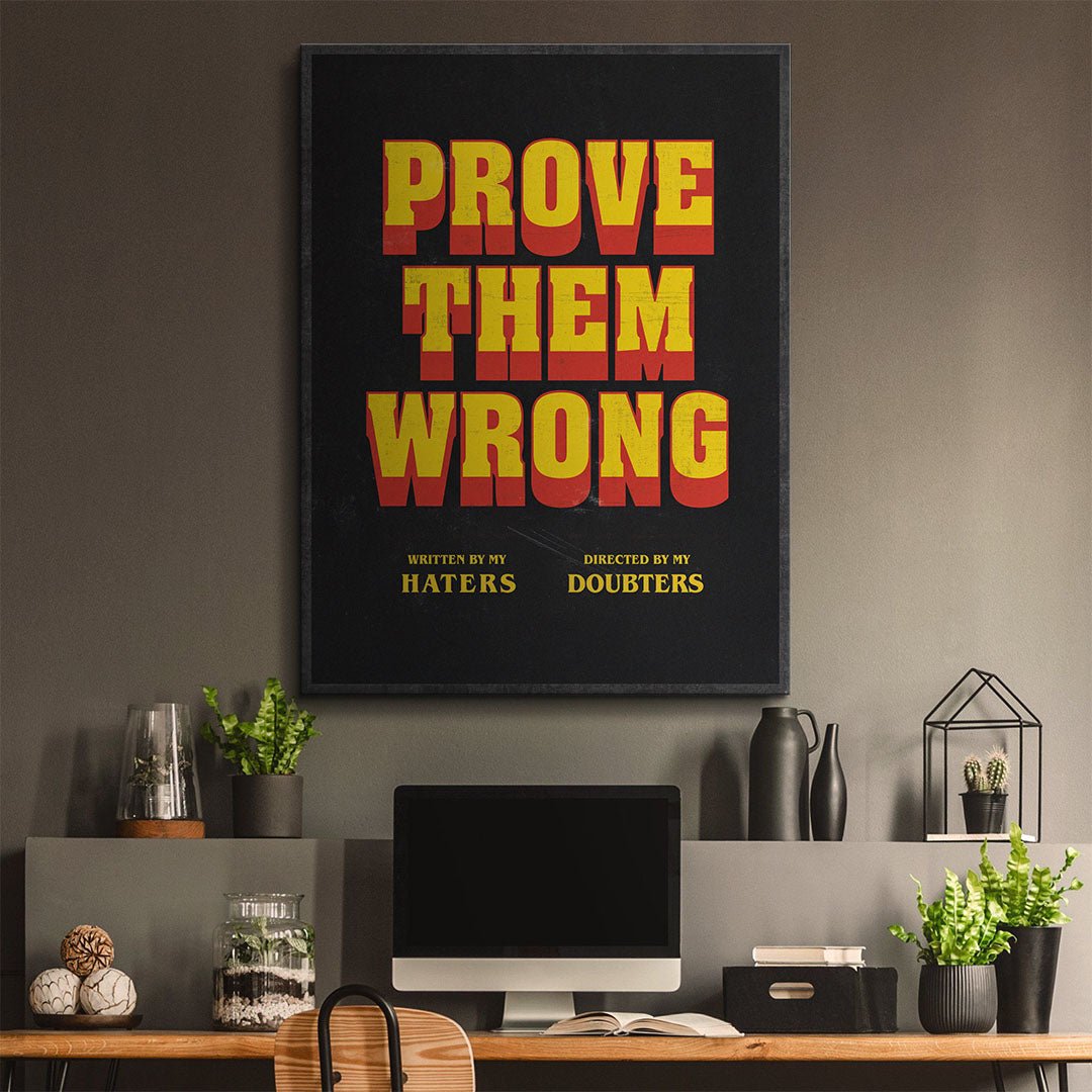 Prove Them Wrong canvas wall art
