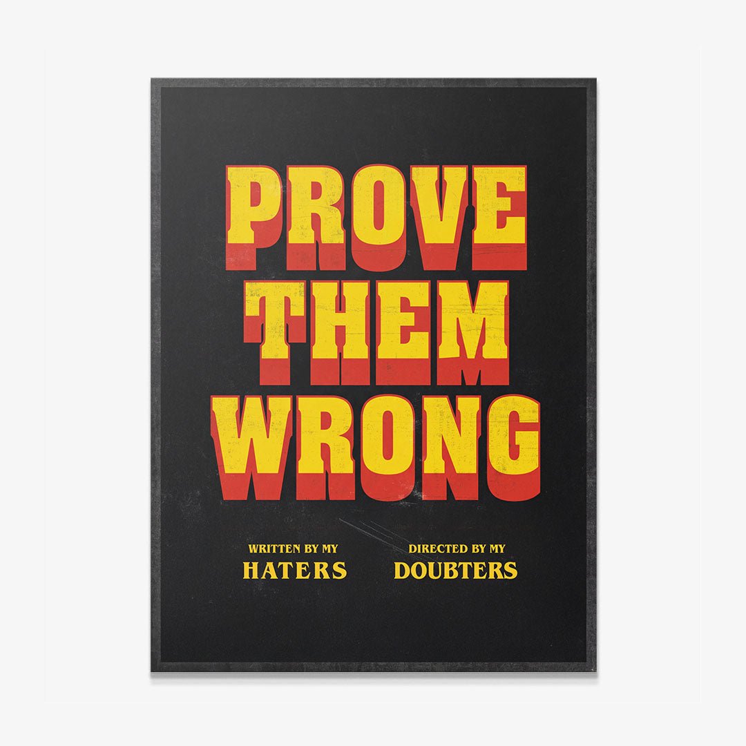Prove Them Wrong canvas wall art