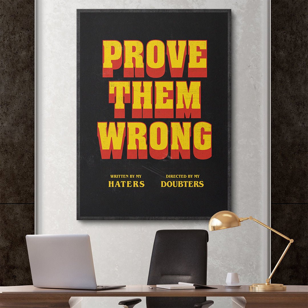 Prove Them Wrong canvas wall art