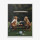 Puppy Golf canvas white frame