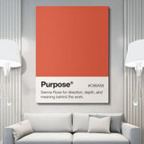 Purpose Palette canvas wall art
