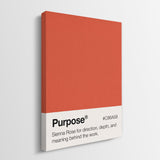 Purpose Palette canvas wall art
