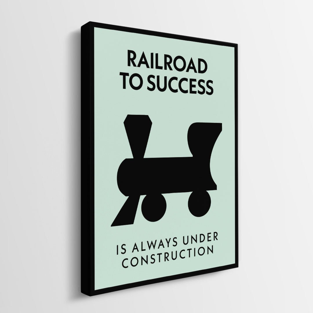 Railroad To Success canvas wall art