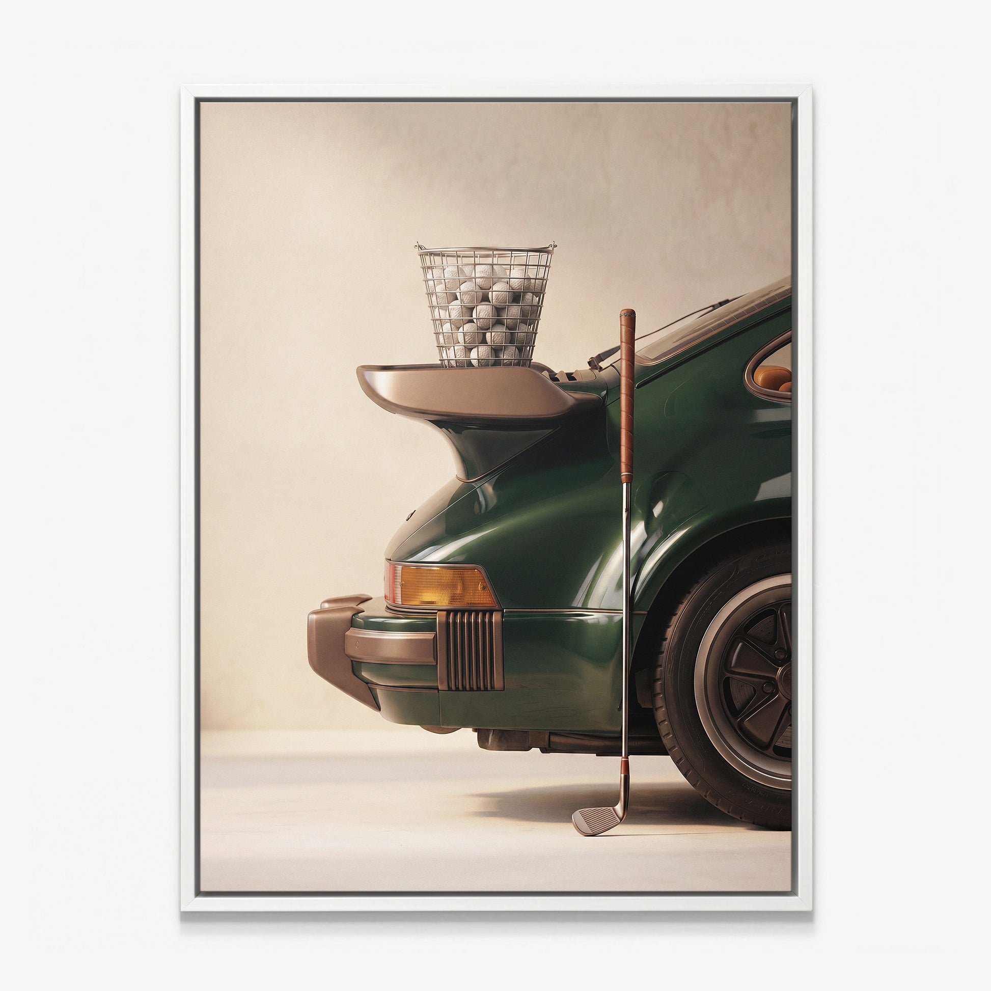 Range Spoiler golf canvas white frame