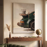 Range Spoiler golf canvas at an angle on a wall