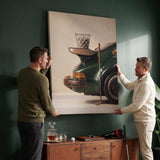 Range Spoiler golf canvas viewed by a couple