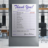 Receipt For Success canvas wall art
