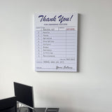 Receipt For Success canvas wall art