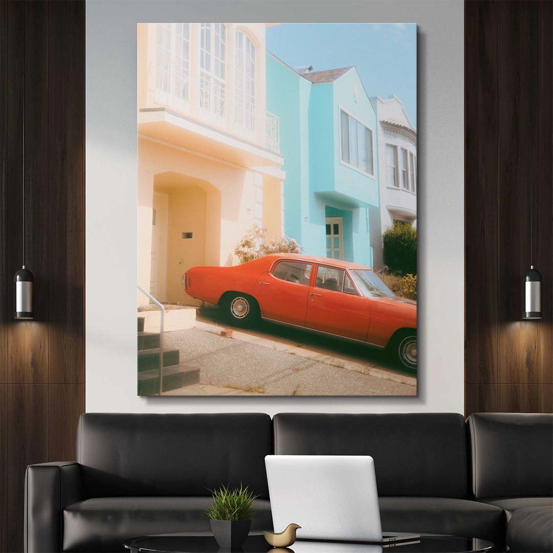Red Slope Ride canvas art