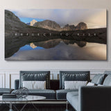 Reflect To Rise canvas wall art