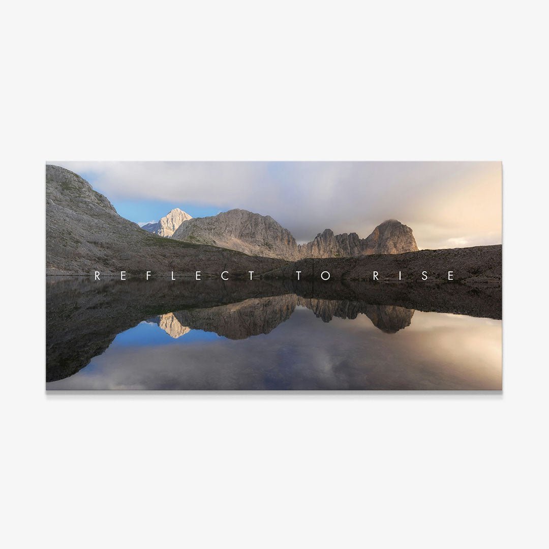 Reflect to Rise motivational canvas wall art