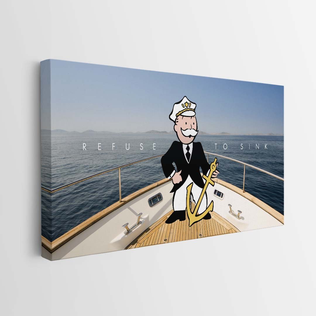 Refuse To Sink canvas wall art