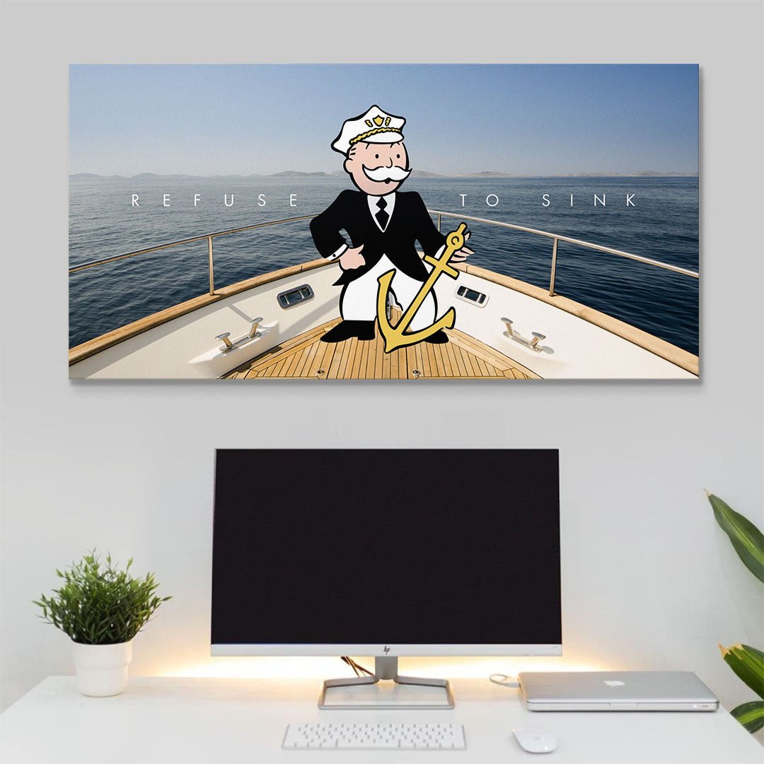 Refuse To Sink canvas wall art