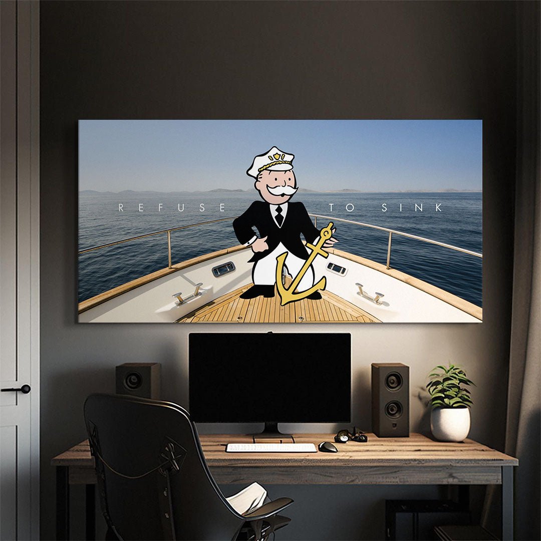 Refuse To Sink canvas wall art