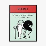 Regret canvas wall art