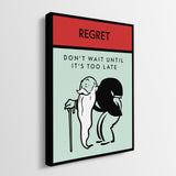 Regret canvas wall art