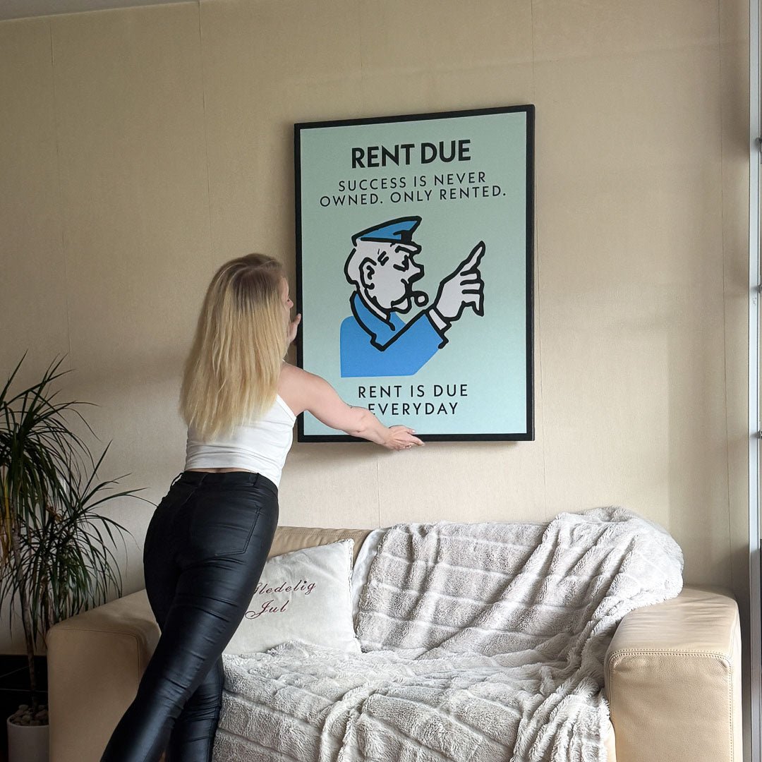 Rent Due canvas art