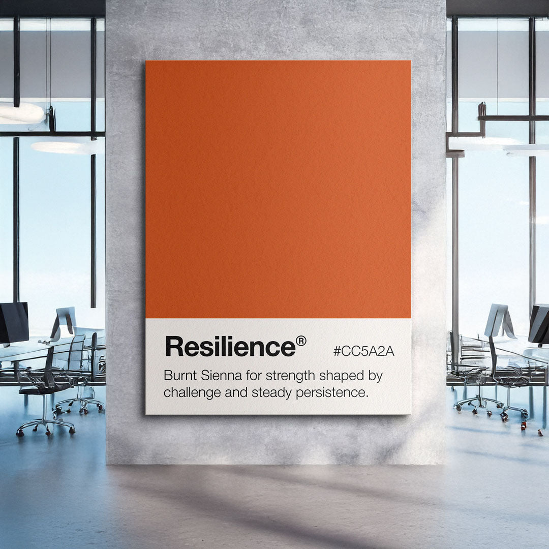 Resilience Palette motivational canvas wall art