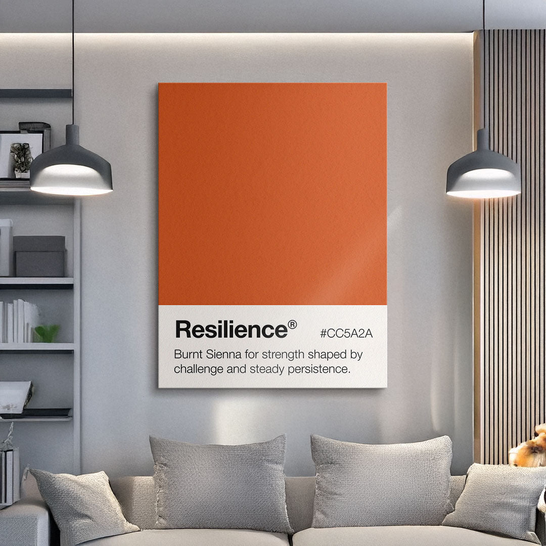 Resilience Palette motivational canvas wall art