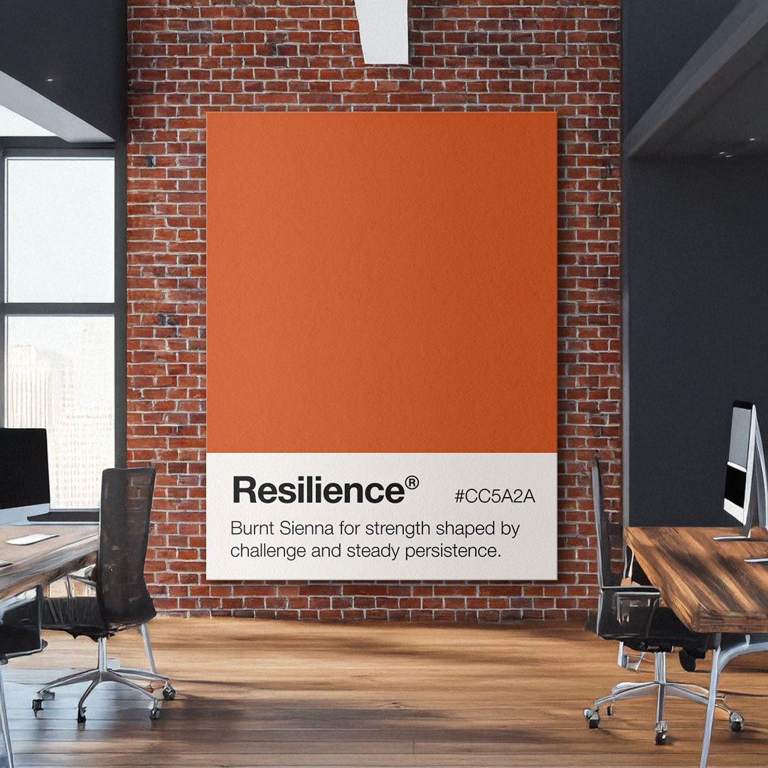 Resilience Palette motivational canvas wall art