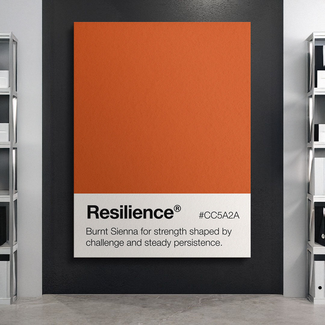 Resilience Palette motivational canvas wall art