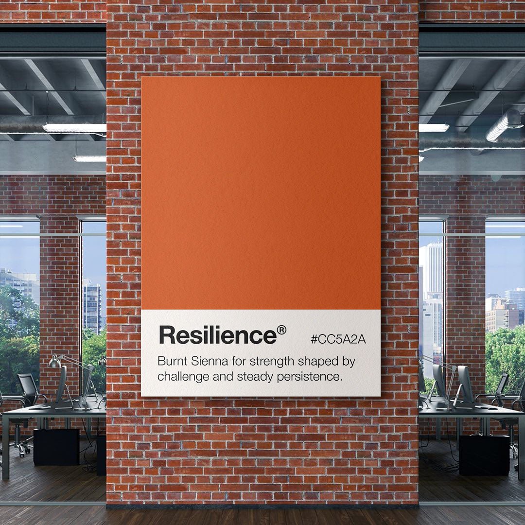 Resilience Palette motivational canvas wall art