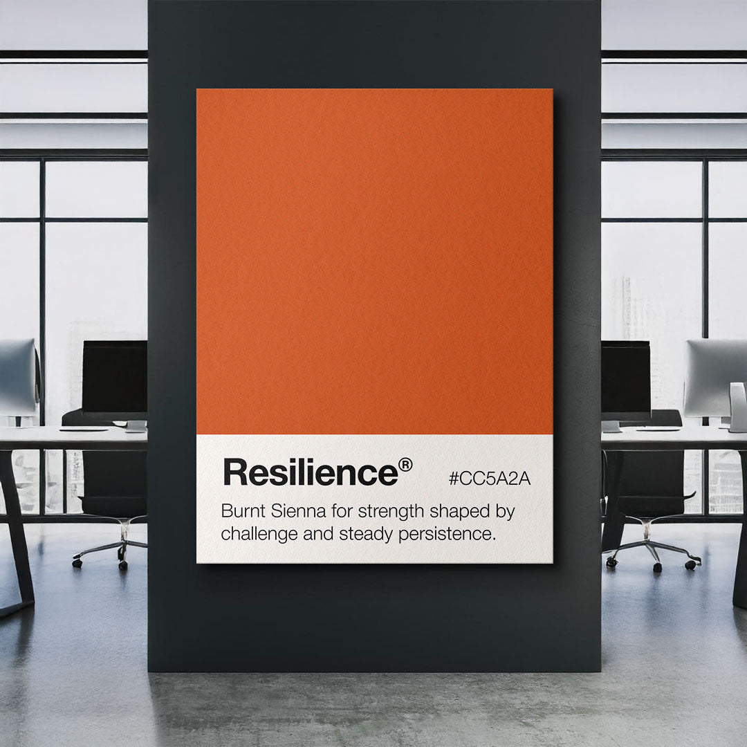 Resilience Palette motivational canvas wall art