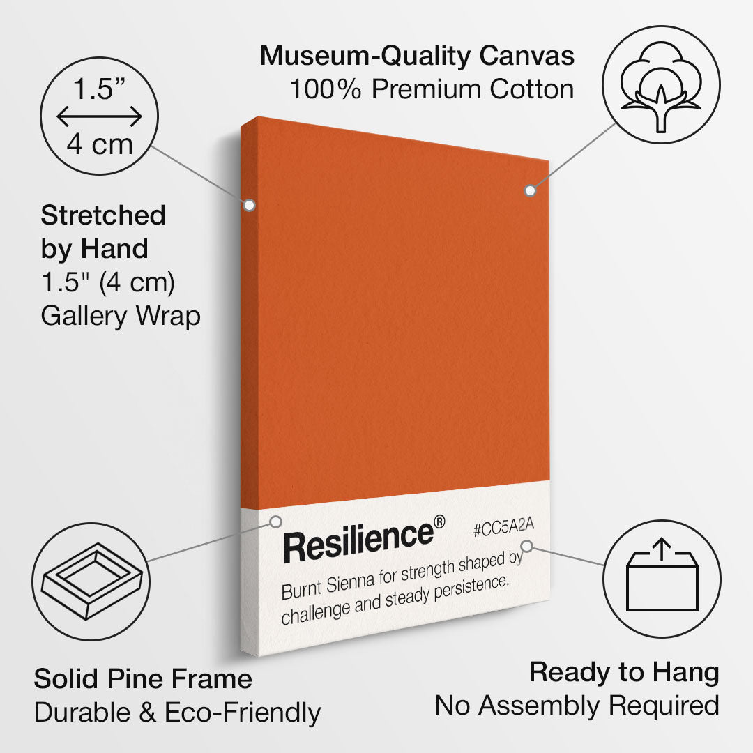 Resilience Palette motivational canvas wall art