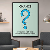 Risk Everything canvas wall art