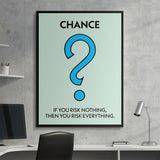 Risk Everything canvas wall art