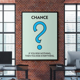 Risk Everything canvas wall art