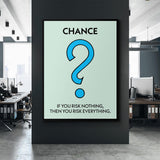 Risk Everything canvas wall art